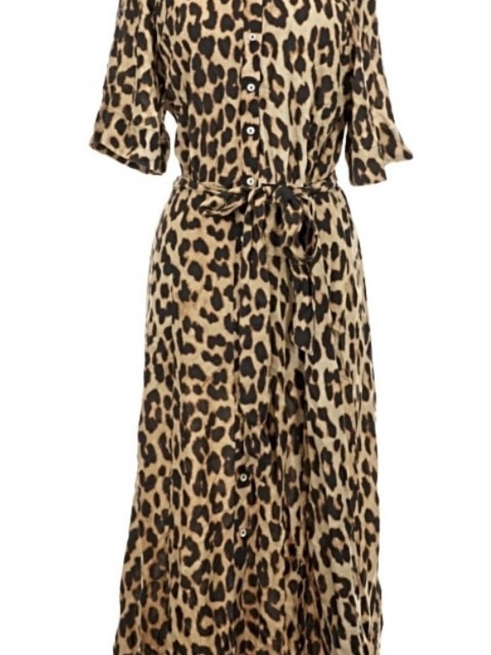 H&M Leopard Print Maxi Dress - Tan & Black